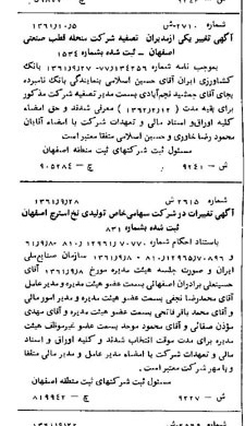 خبر روزنامه رسمی شماره 11046 چاپ شده در تاريخ 1361/11 درباره شرکت بانک کشاورزی