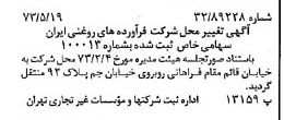 خبر روزنامه رسمی شماره 14405 چاپ شده در تاريخ 1373/05 درباره شرکت فرآورده های روغنی ایران